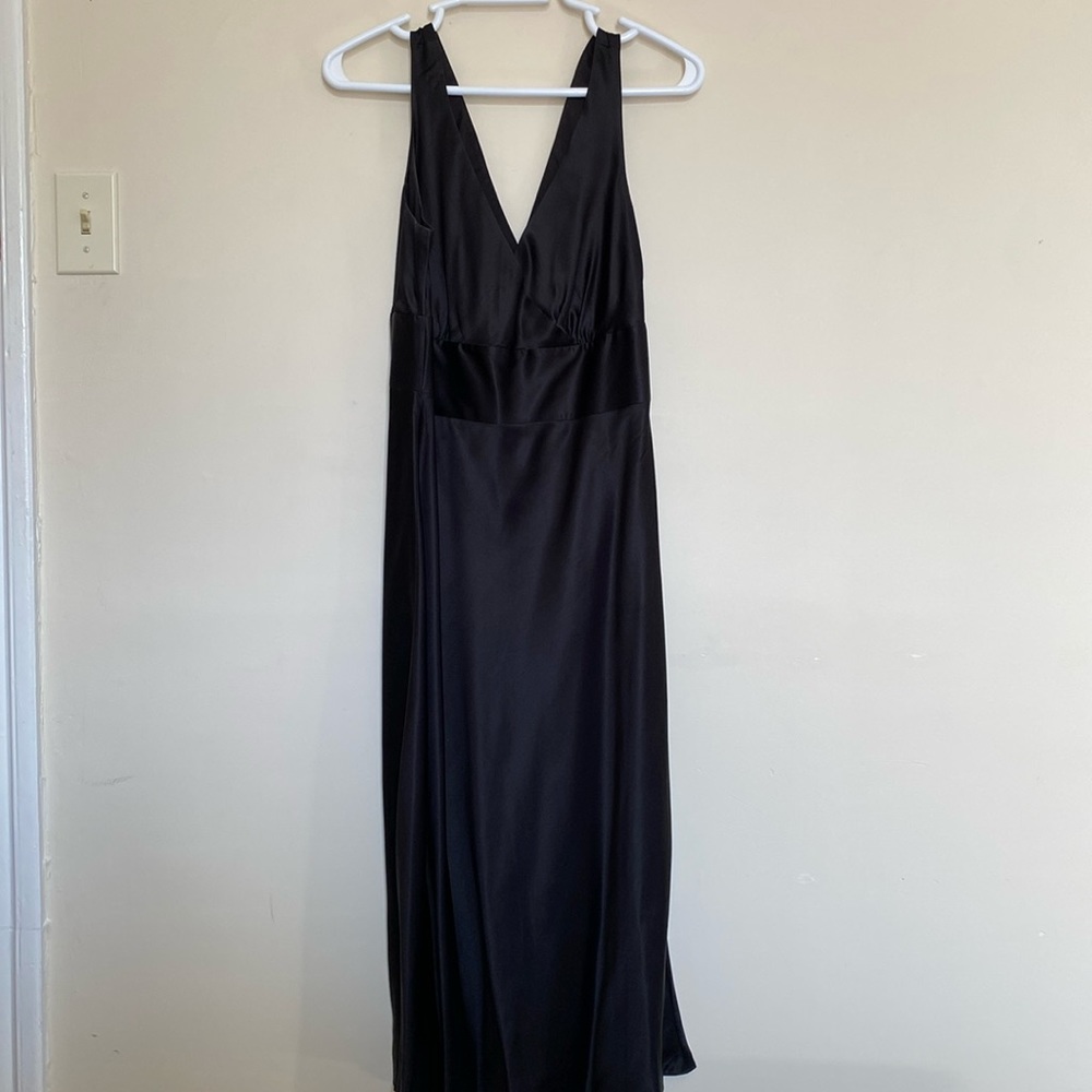 J. Crew black silk dress, size 12